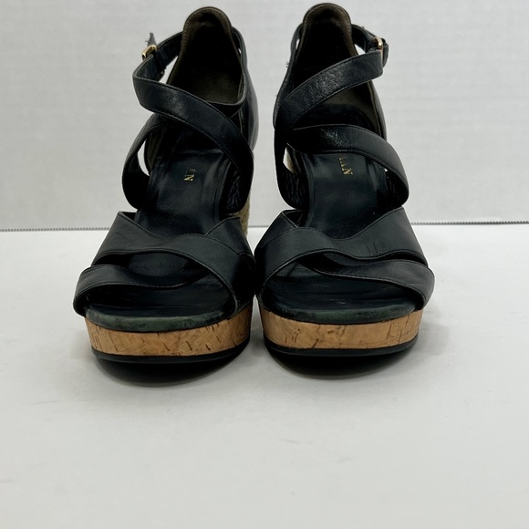 Cole Hann X Nike Air Marisa Wedge Black Espadrille Sandals Sz 5B - Picture 6 of 15